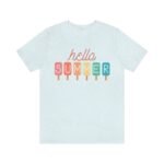 Hello Summer Tee Shirt – Family T-shirt, Unisex Tee, Gift for Her, Gift for Him,  Beach Tee, Beach T-shirts,