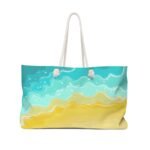 Sand and Sea Abstract Extra Large Beach Bag – BeachieBag