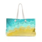 Sand and Sea Abstract Extra Large Beach Bag – BeachieBag