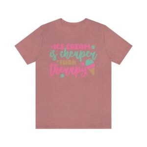 Ice Cream Therapy Shirt – Ice Cream Lover, Vacation Shirt, Beach Shirt, Cute Shirt, Therapy Tee, Summer Tee