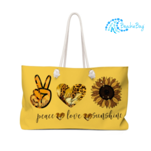 Peace Love Sunshine Beach Bag