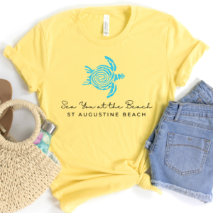 Sea You at the Beach – St. Augustine Beach  Shirt- Family T-shirt, Unisex Tee, Gift for Her, Gift for Him, Florida gift, A1A Coast