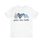 Peace Love Turtle – Family T-shirt, Unisex Tee, Gift for Her, Gift for Him,  Save the Turtles, Sea Turtle, Turtle Lovers Gift